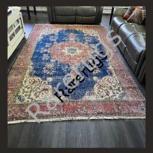 47a Vintage Turkish Isparta Rug 11x6.6