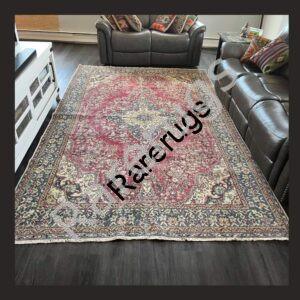 NO Ea Vintage Turkish Isparta Rug 10.7x6.6