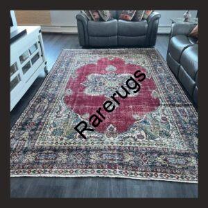 NO Ga Vintage Turkish Isparta Rug 11.3x6.25