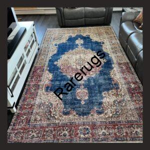 NO Ha Vintage Turkish Isparta Rug 11.3x6.75