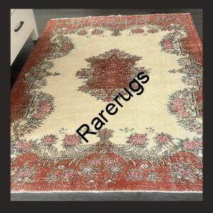 NO1A Vintage Turkish Isparta Rug 9.1x5.67