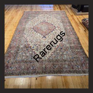NO2a Vintage Turkish Isparta Rug 8.8x5.4