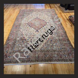 NO2a Vintage Turkish Isparta Rug 8.8x5.4